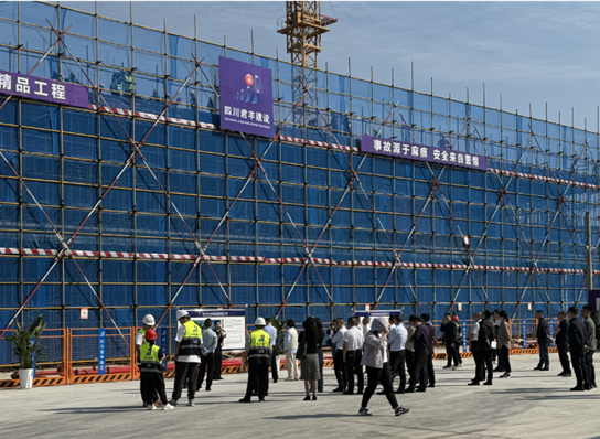 阆中市人大主要向导调研阆中市医疗康复中心建设项目